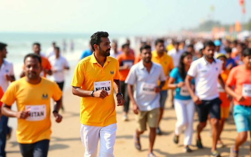 Watch: Tamil Nadu CM Vijay joins thousands in anti-drug awareness run at Chennai’s Marina Beach