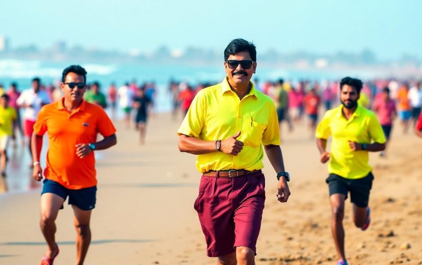 Watch: Tamil Nadu CM Vijay joins thousands in anti-drug awareness run at Chennai’s Marina Beach