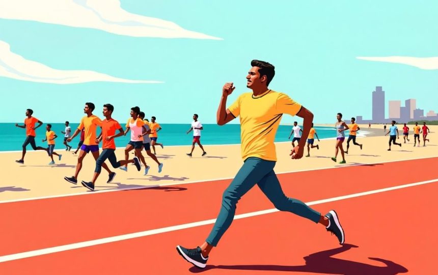 Watch: Tamil Nadu CM Vijay joins thousands in anti-drug awareness run at Chennai’s Marina Beach
