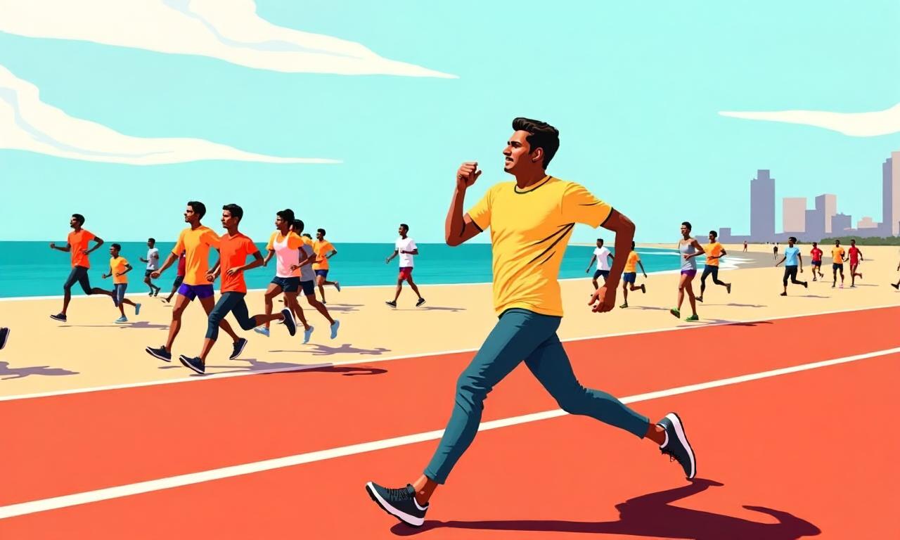 Watch: Tamil Nadu CM Vijay joins thousands in anti-drug awareness run at Chennai’s Marina Beach