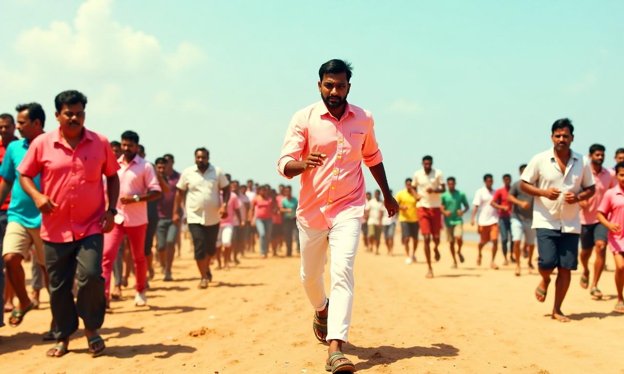 Watch: Tamil Nadu CM Vijay joins thousands in anti-drug awareness run at Chennai’s Marina Beach