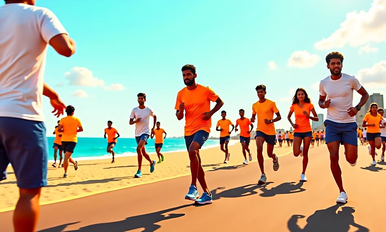 Watch: Tamil Nadu CM Vijay joins thousands in anti-drug awareness run at Chennai’s Marina Beach