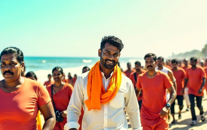 Watch: Tamil Nadu CM Vijay joins thousands in anti-drug awareness run at Chennai’s Marina Beach
