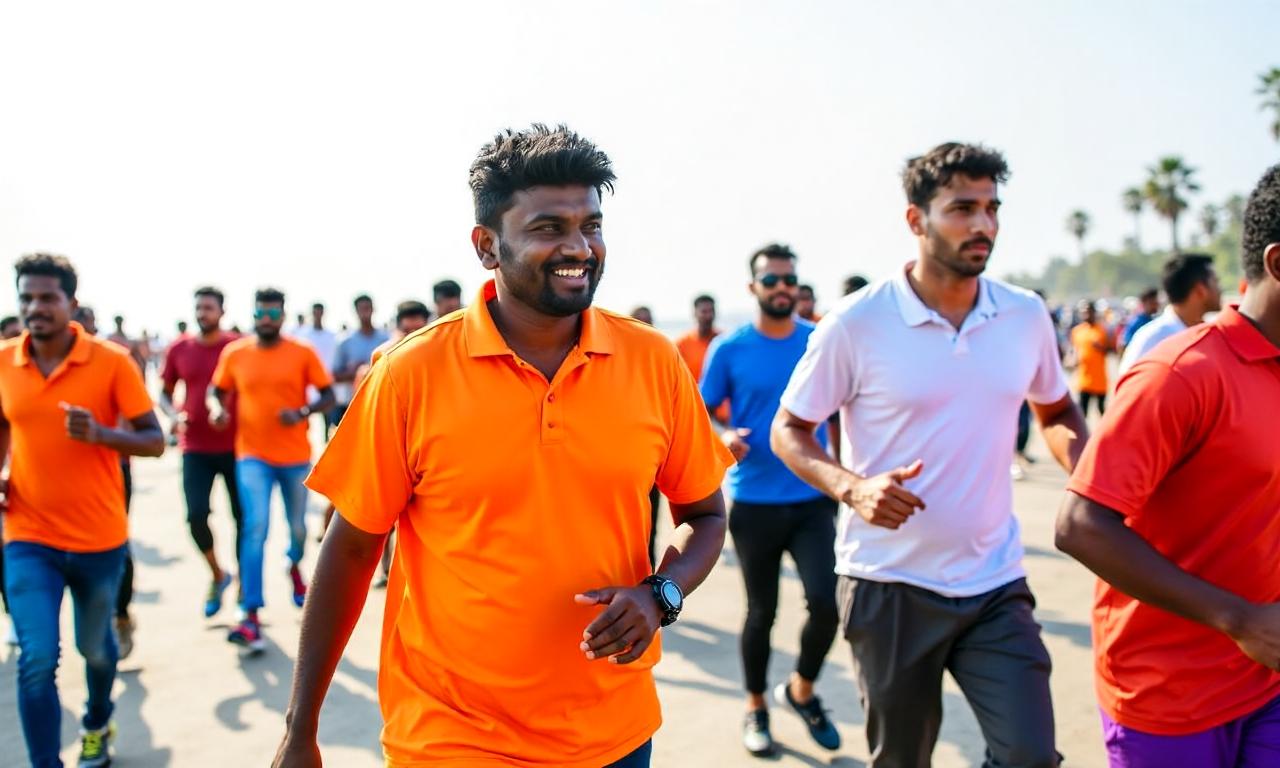 Watch: Tamil Nadu CM Vijay joins thousands in anti-drug awareness run at Chennai’s Marina Beach