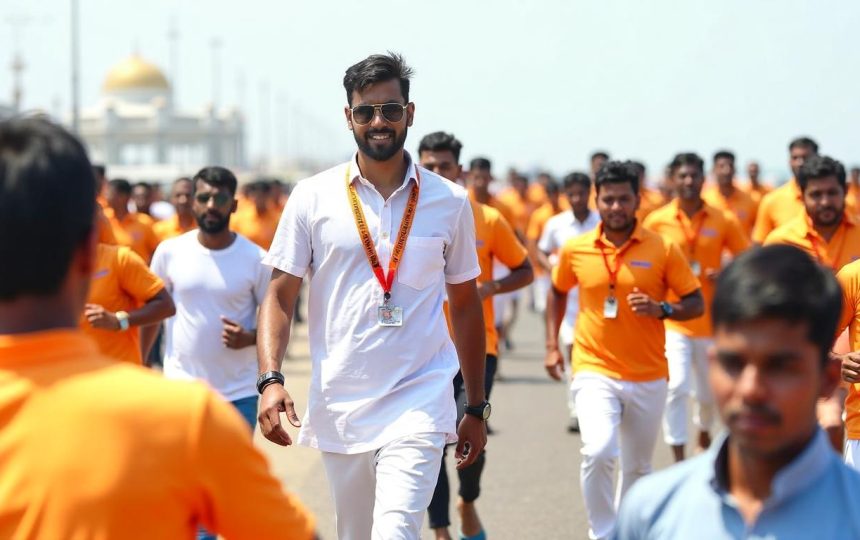 Watch: Tamil Nadu CM Vijay joins thousands in anti-drug awareness run at Chennai’s Marina Beach