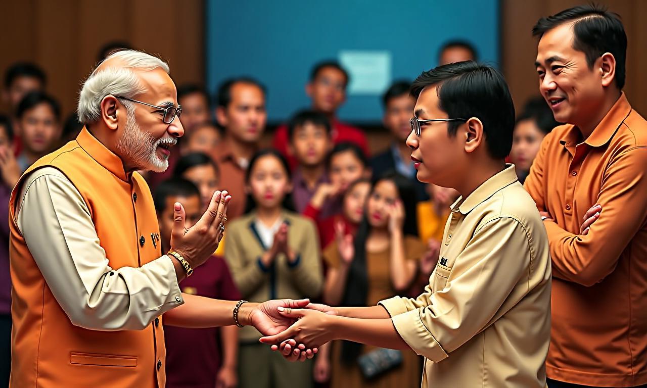 Another ‘Kuch Kuch Hota Hai’ moment in Indonesia as PM Modi, Prabowo try angklung – watch
