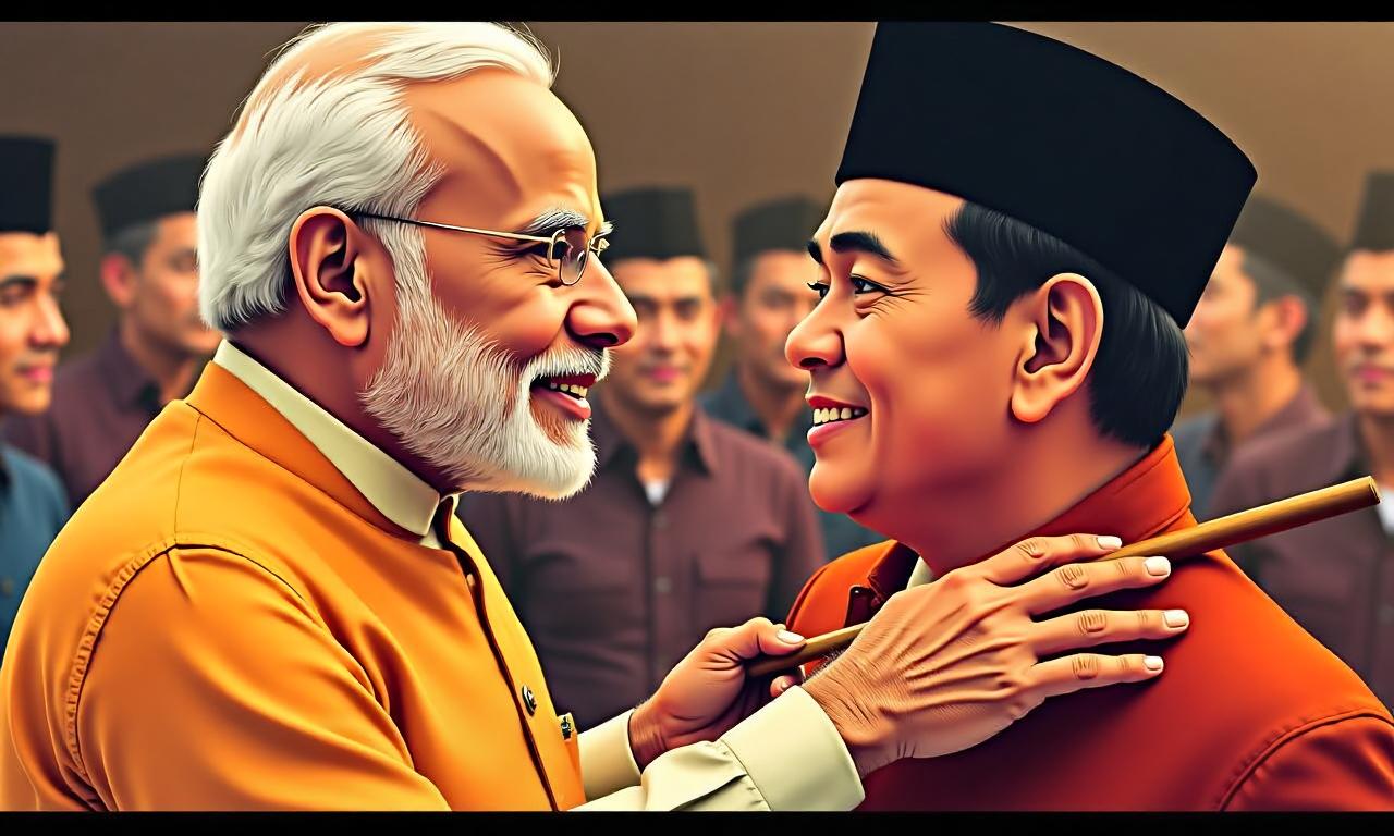 Another ‘Kuch Kuch Hota Hai’ moment in Indonesia as PM Modi, Prabowo try angklung – watch