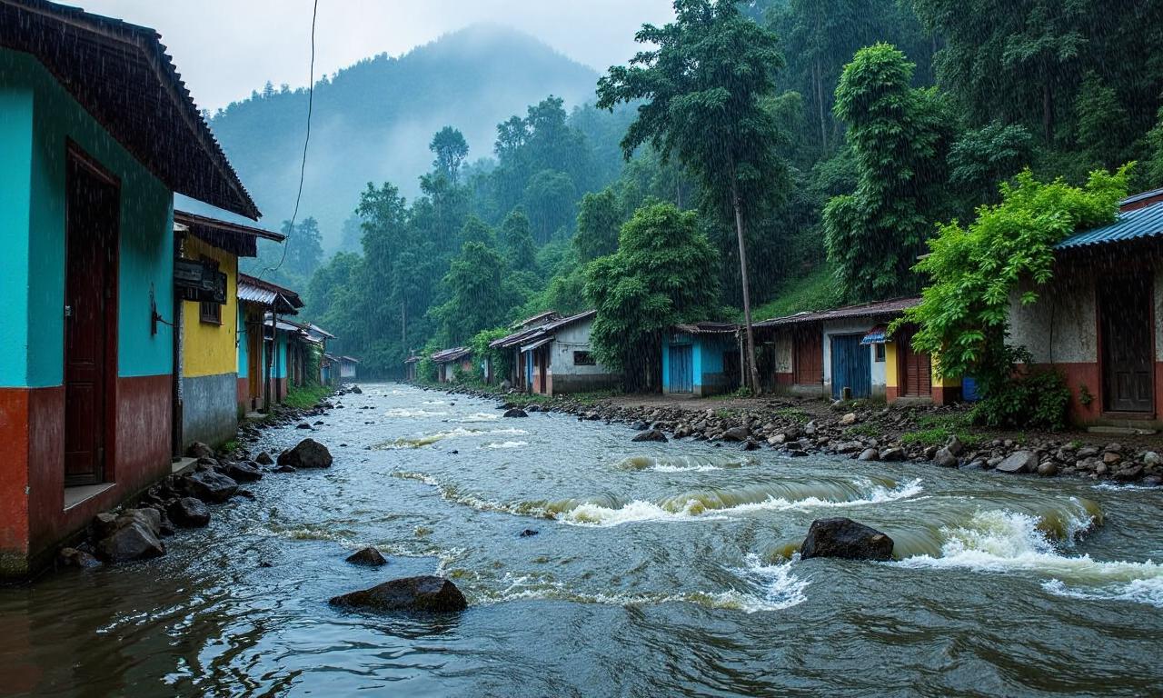 Heavy rains trigger flash floods in Doda, damage houses and roads