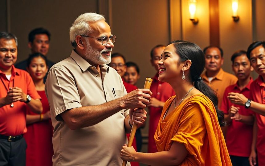 Another ‘Kuch Kuch Hota Hai’ moment in Indonesia as PM Modi, Prabowo try angklung – watch