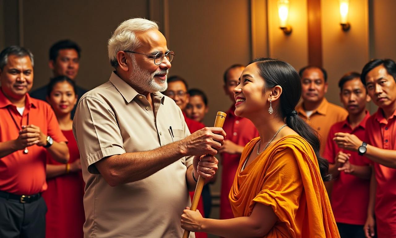 Another ‘Kuch Kuch Hota Hai’ moment in Indonesia as PM Modi, Prabowo try angklung – watch