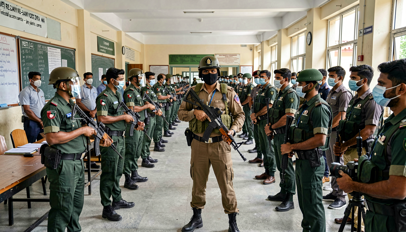 NEET (UG) re-exam mock drill under way: Security intensified across exam centres – key points