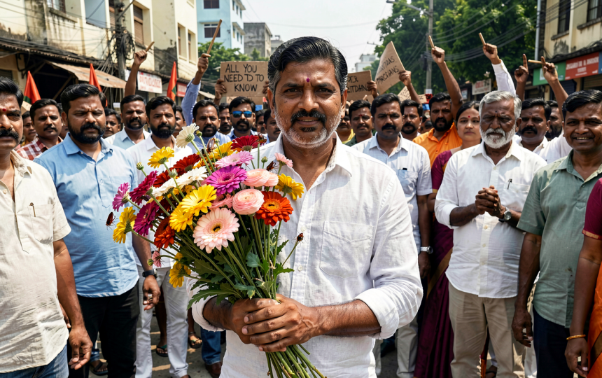 Flowers in hand, calls for Pradhan’s exit, ‘cockroaches’ end protest peacefully: All you need to know
