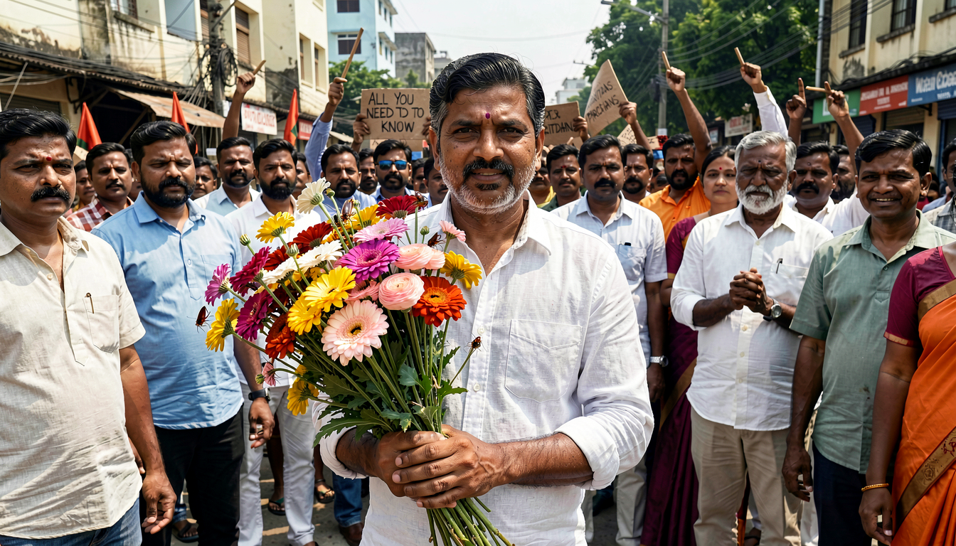 Flowers in hand, calls for Pradhan’s exit, ‘cockroaches’ end protest peacefully: All you need to know