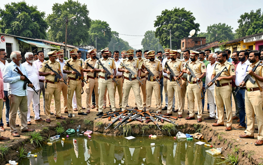 Sandeshkhali arms bust: West Bengal STF recovers weapons from TMC leader’s pond