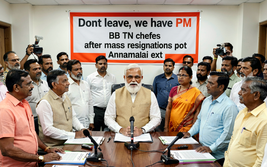 ‘Don’t leave, we have PM Modi’: BJP TN chief’s appeal to cadres after mass resignations post Annamalai exit