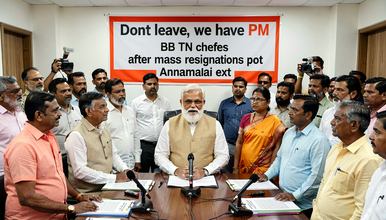 ‘Don’t leave, we have PM Modi’: BJP TN chief’s appeal to cadres after mass resignations post Annamalai exit