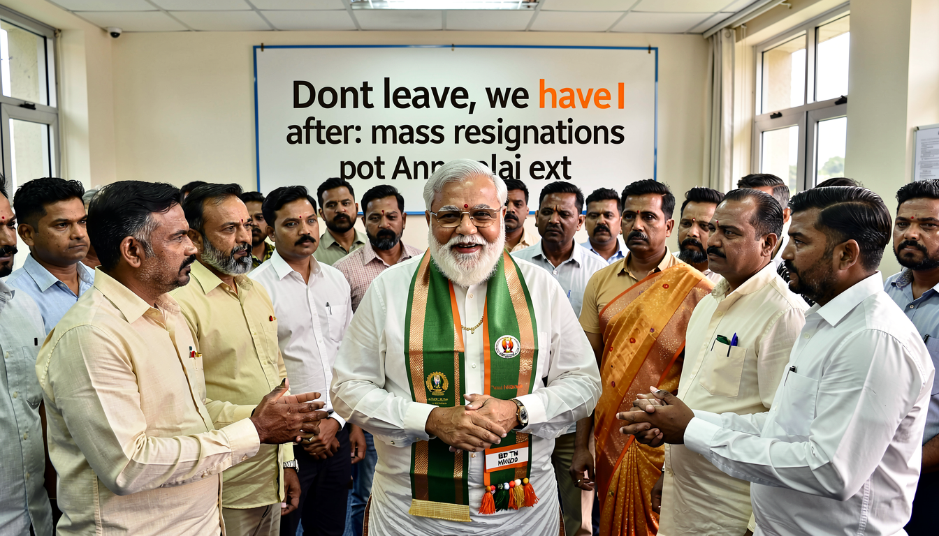 ‘Don’t leave, we have PM Modi’: BJP TN chief’s appeal to cadres after mass resignations post Annamalai exit