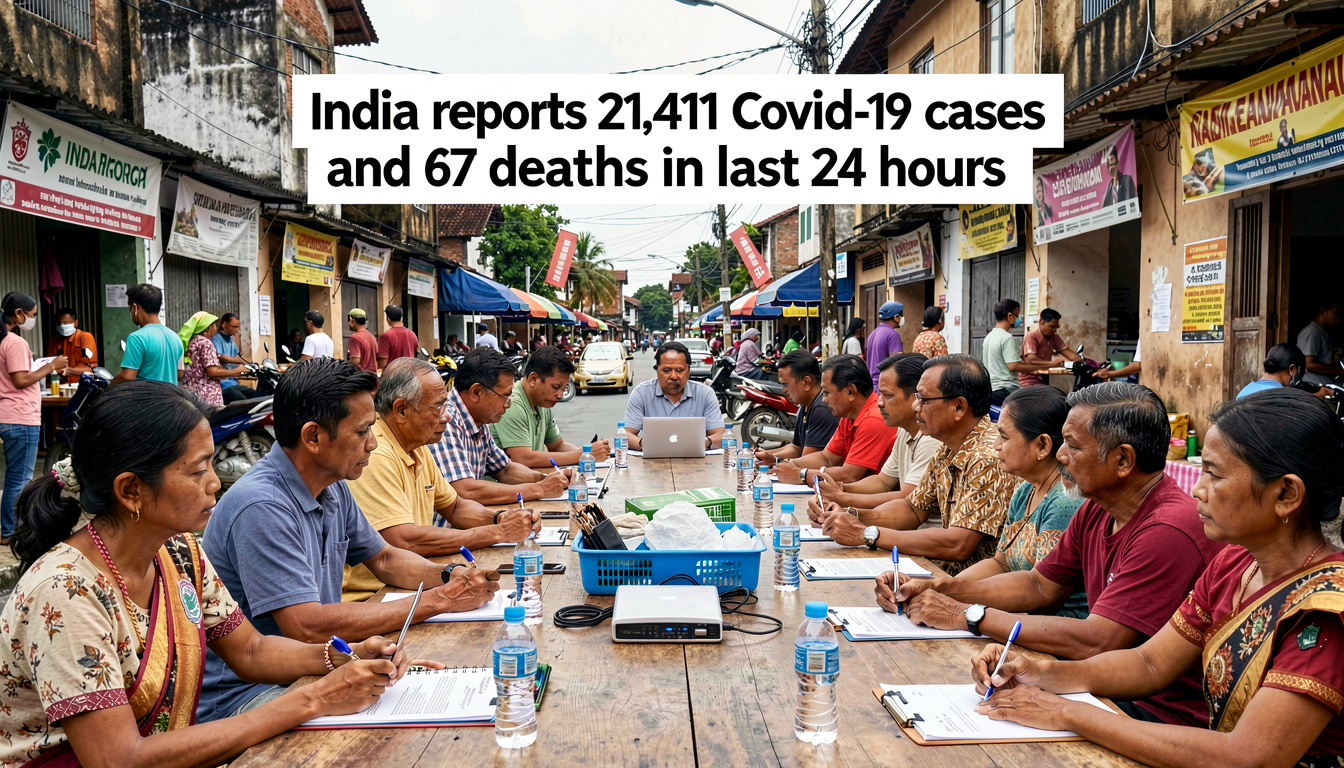 India reports 21,411 Covid-19 cases and 67 deaths in last 24 hours