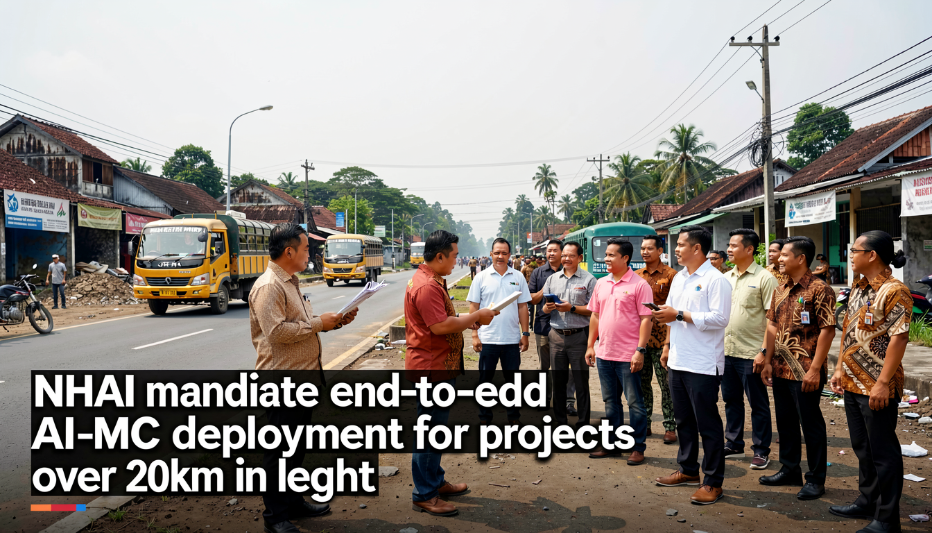NHAI mandates end-to-end AI-MC deployment for projects over 20 km in length
