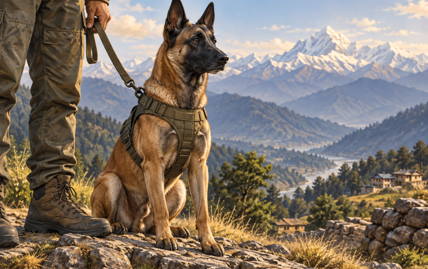 Army dog Tsyon that helped forces track 3 terrorists in J&K, shot in leg by ultras during op gets President I-Day honour
