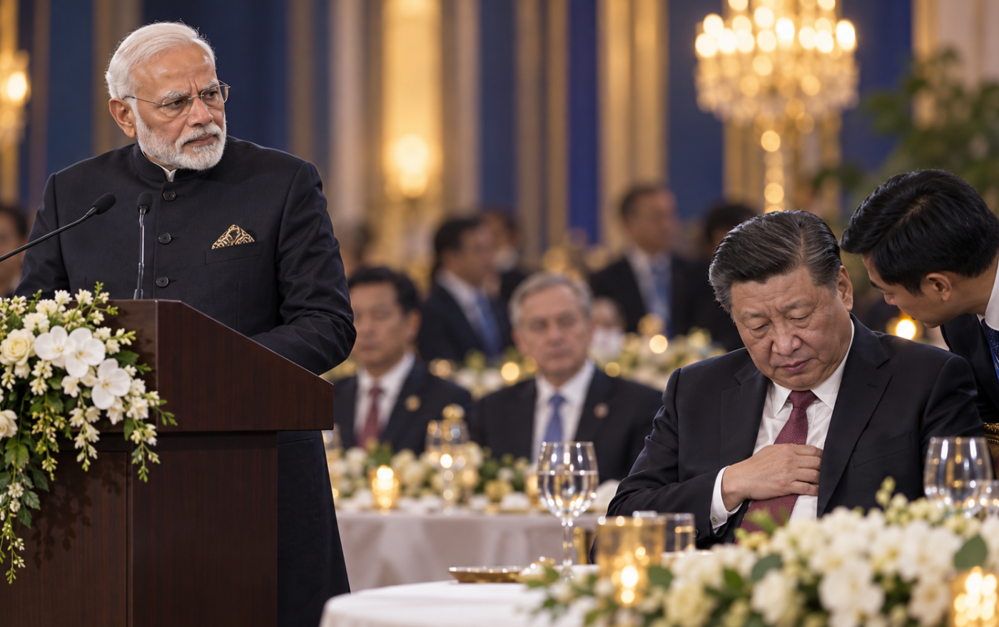 ‘Is it okay?’ PM Modi pauses speech as Xi appears uncomfortable; Chinese president skips gala dinner