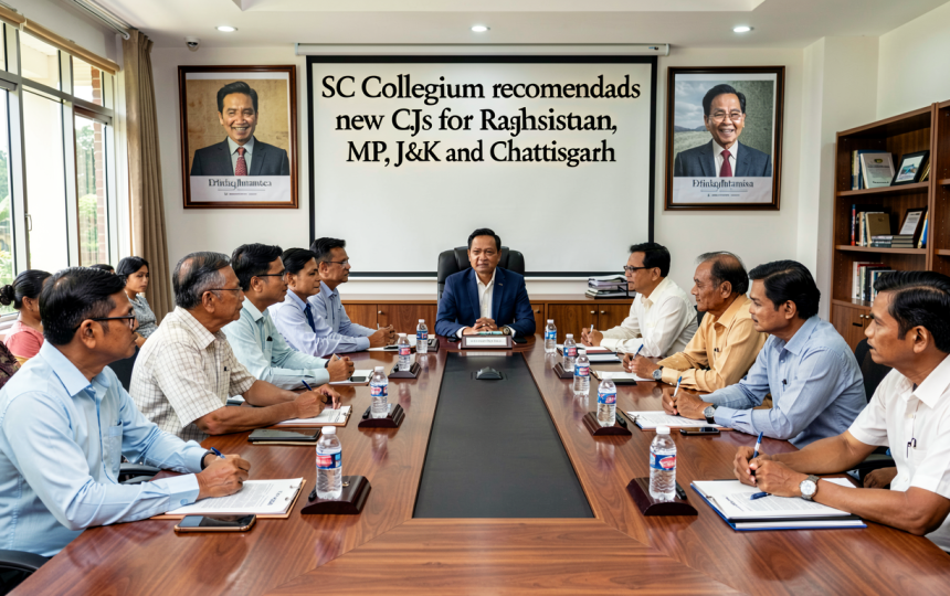 SC Collegium recommends new CJs for Rajasthan, MP, J&K and Chhattisgarh