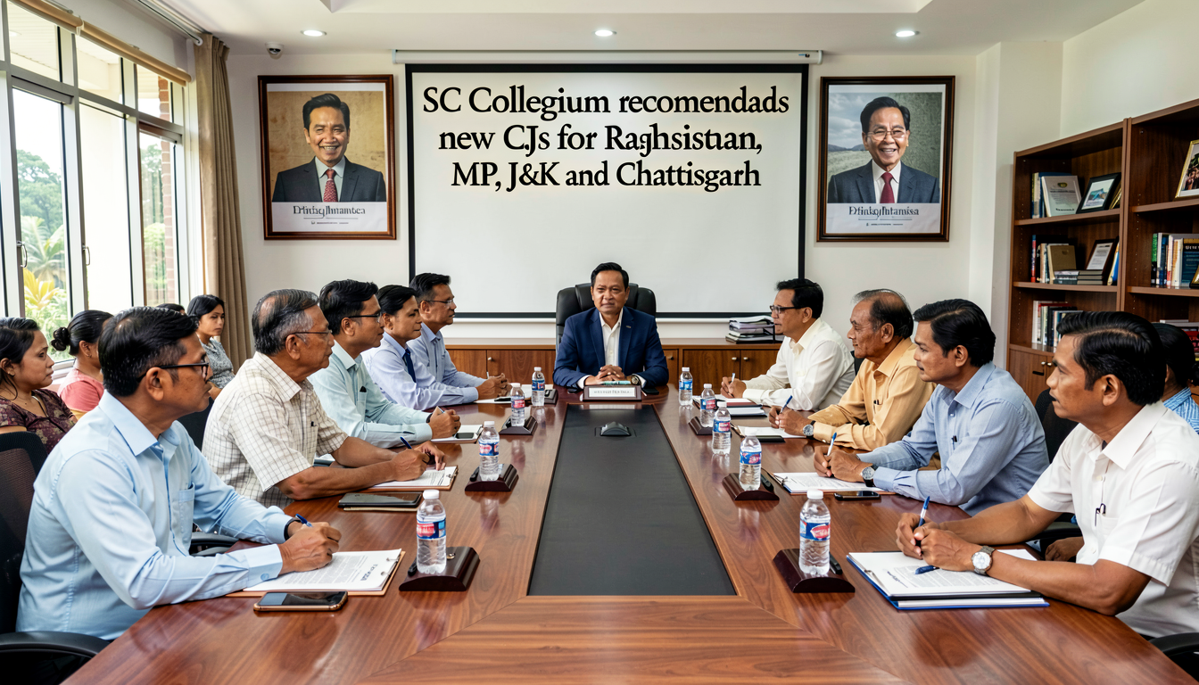 SC Collegium recommends new CJs for Rajasthan, MP, J&K and Chhattisgarh